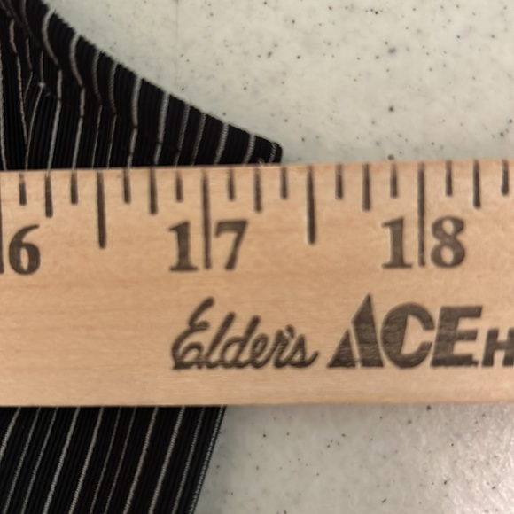 B.Moss Dress Women’s MEDIUM Black & White Wrap Front W/Tie Sleeveless - Picture 8 of 9